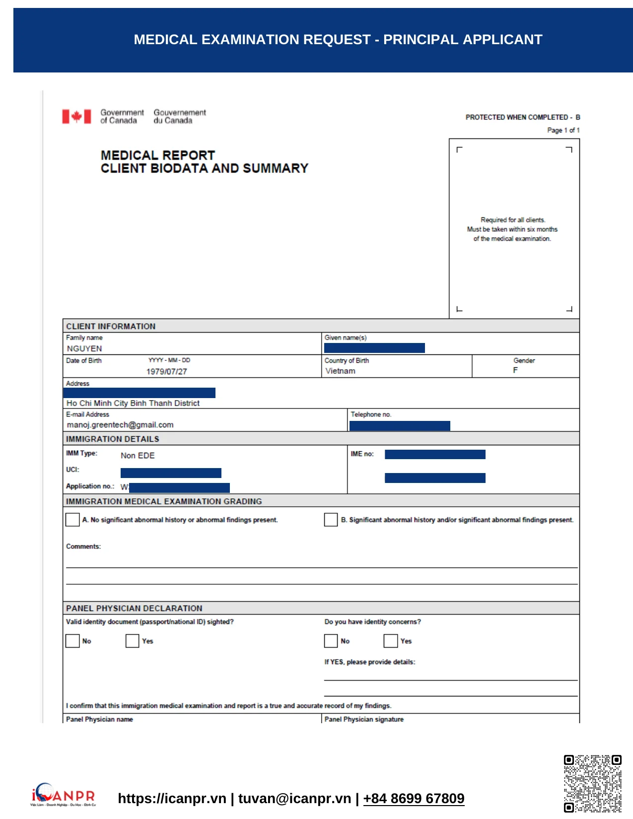 Khách hàng thành công - Work Permit Mrs. Vinh Nguyen 14 08_Medical_Principal