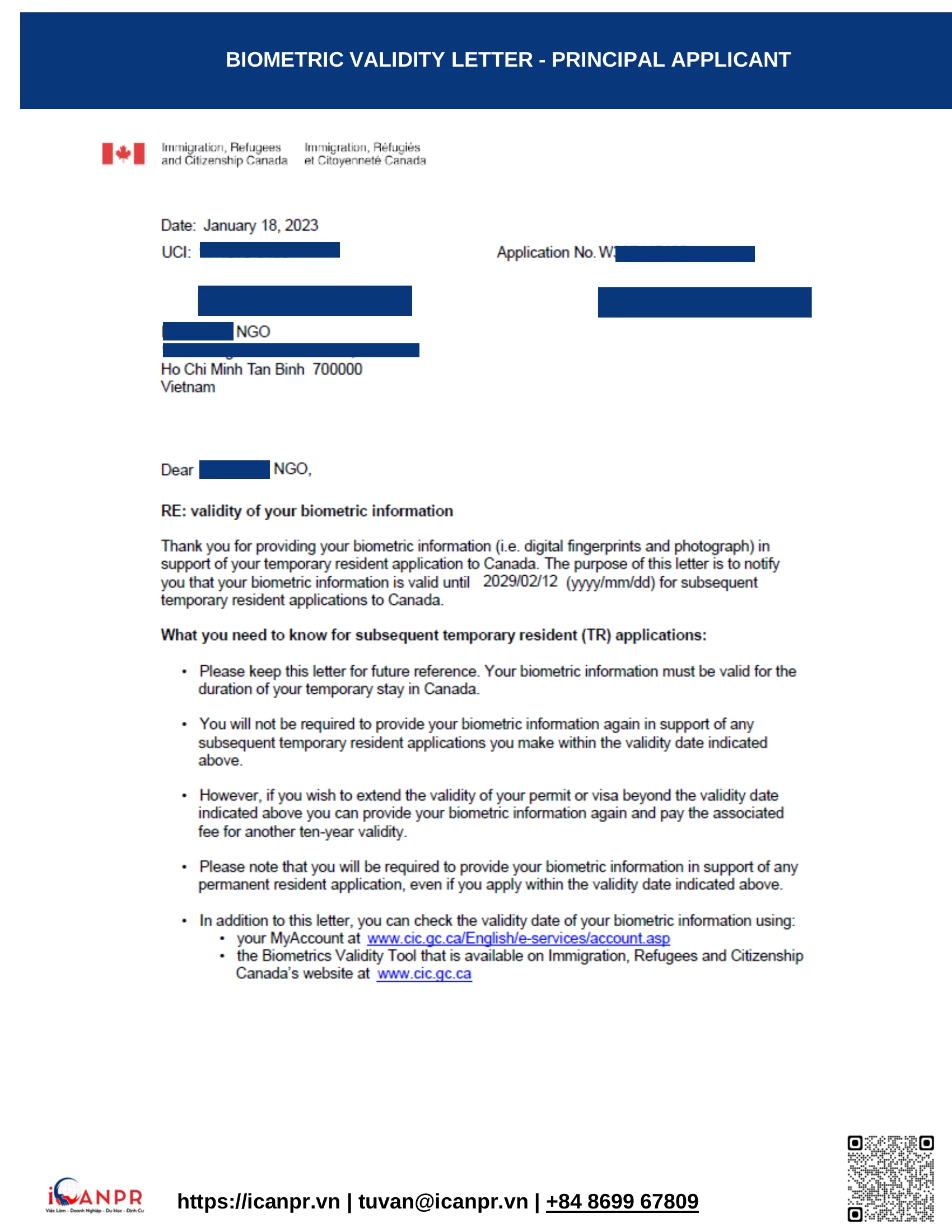 Khách hàng thành công – Work Permit Mr. Hiep Ngo 21 17 biometric validity principal