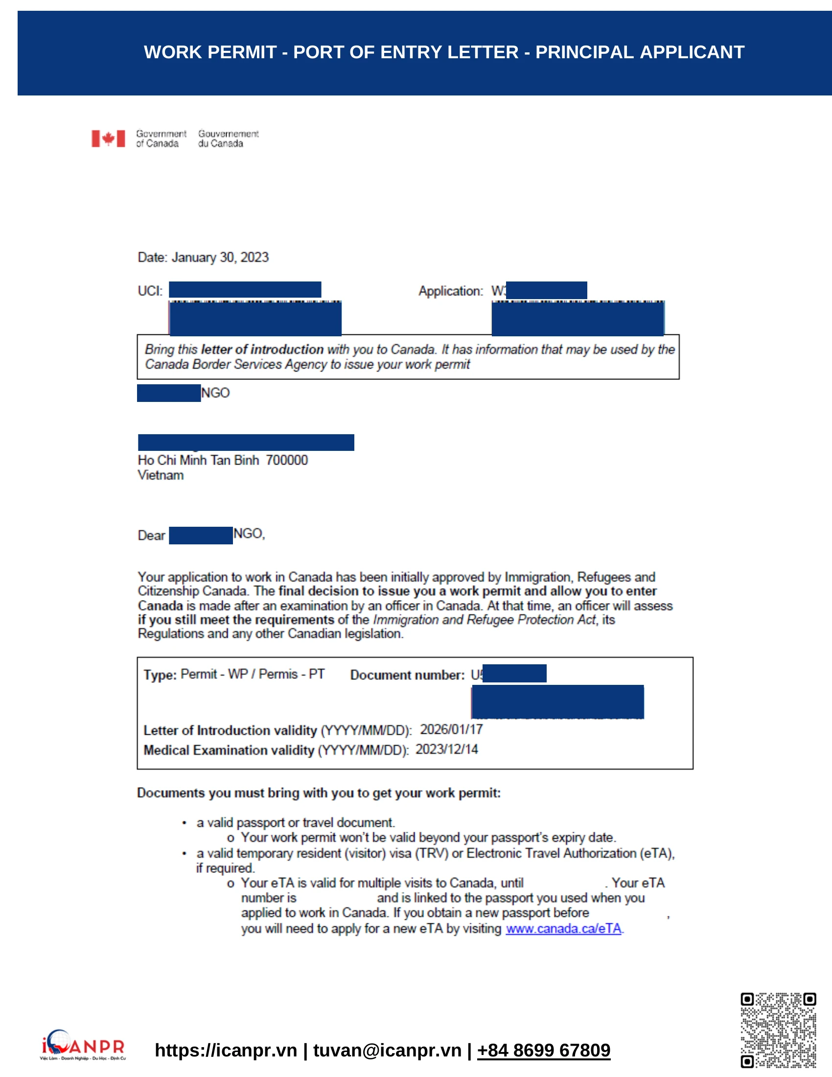 Khách hàng thành công – Work Permit Mr. Hiep Ngo 29 22 work permit poe principal