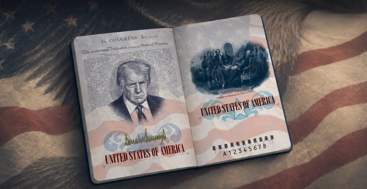 Hộ chiếu Mỹ mới 2026 có hình tổng thống Trump