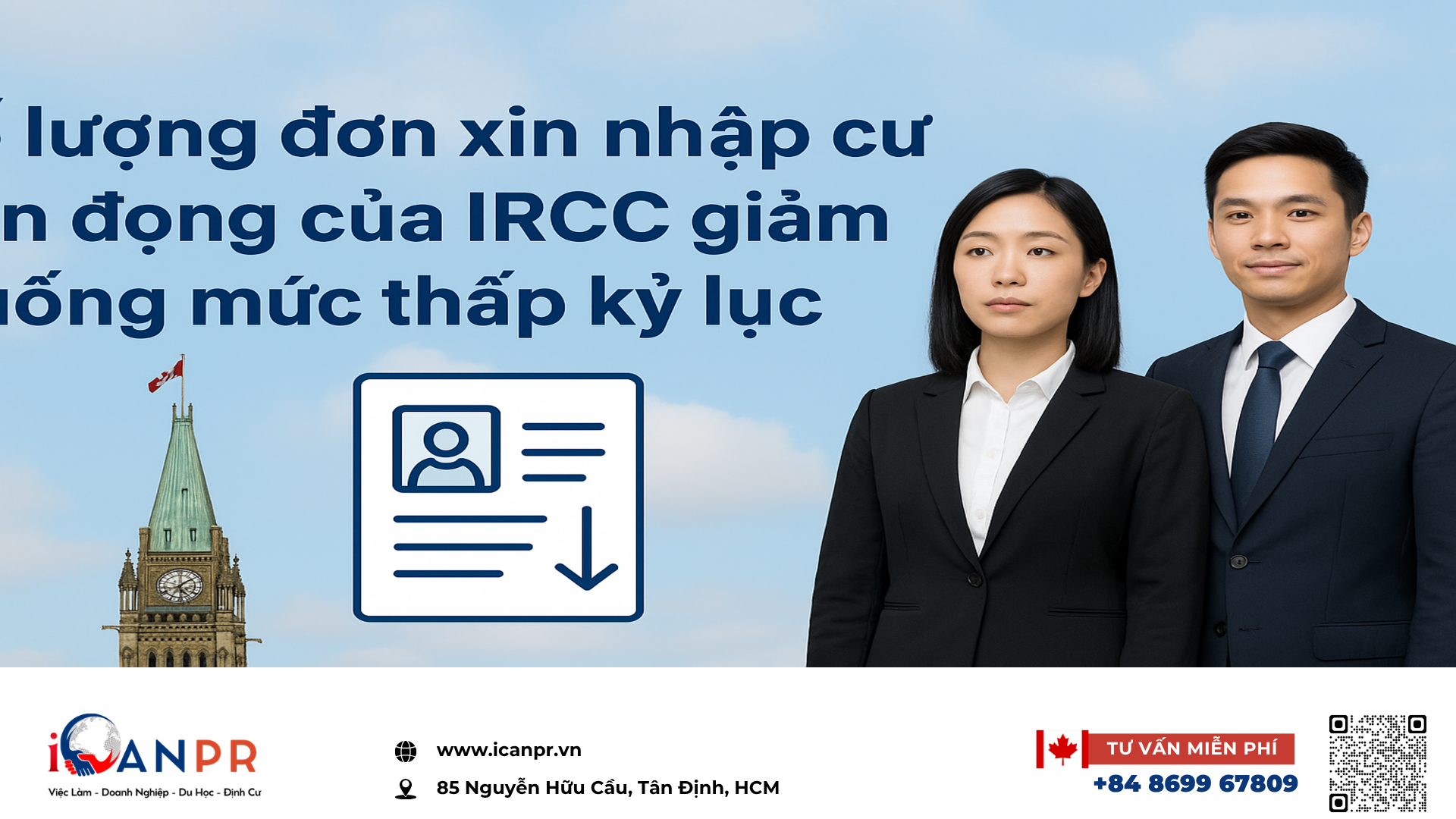 iCanPR - Số lượng đơn xin nhập cư tồn đọng của IRCC giảm xuống mức thấp kỷ lục