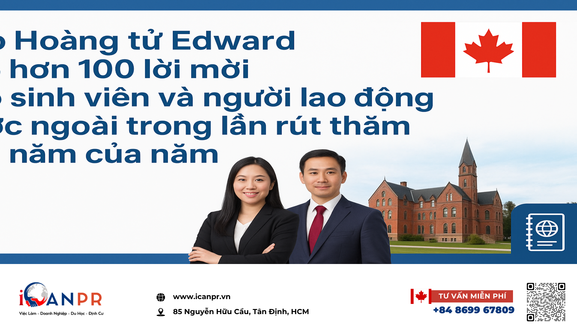iCanPR - Đảo Hoàng tử Edward cấp hơn 100 lời mời cho sinh viên và người lao động nước ngoài trong lần rút thăm thứ năm của năm