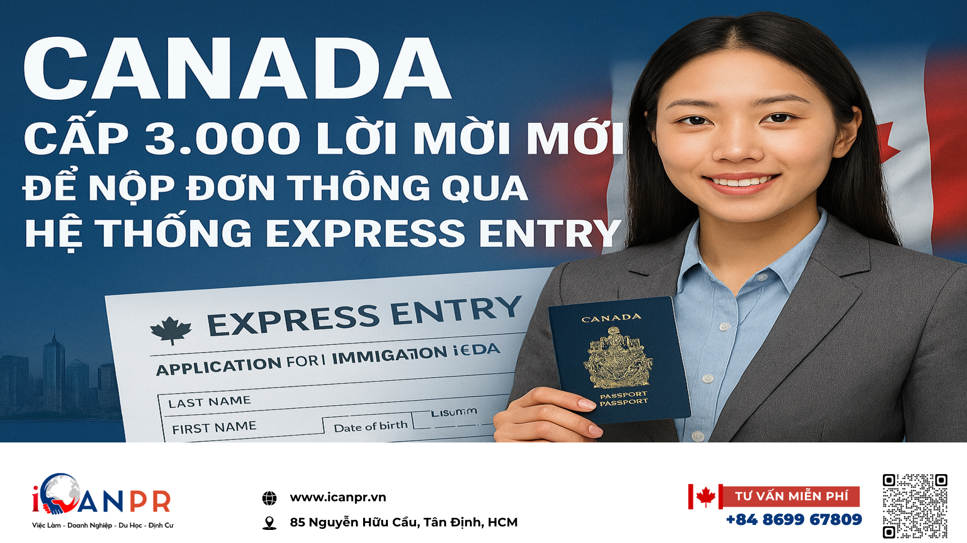 iCanPR - Canada Cấp 3.000 Lời Mời Mới để Nộp Đơn thông qua Hệ Thống Express Entry iCanPR - Canada Cấp 3.000 Lời Mời Mới để Nộp Đơn thông qua Hệ Thống Express Entry