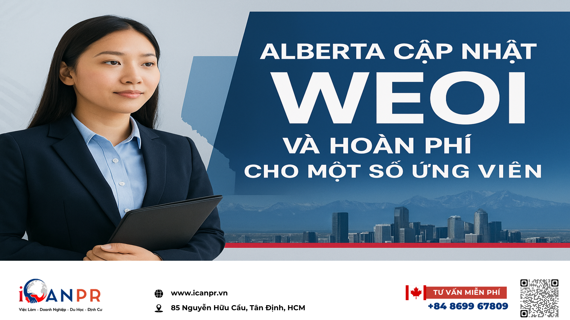 iCanPR - Alberta cập nhật WEOI và hoàn phí cho một số ứng viên