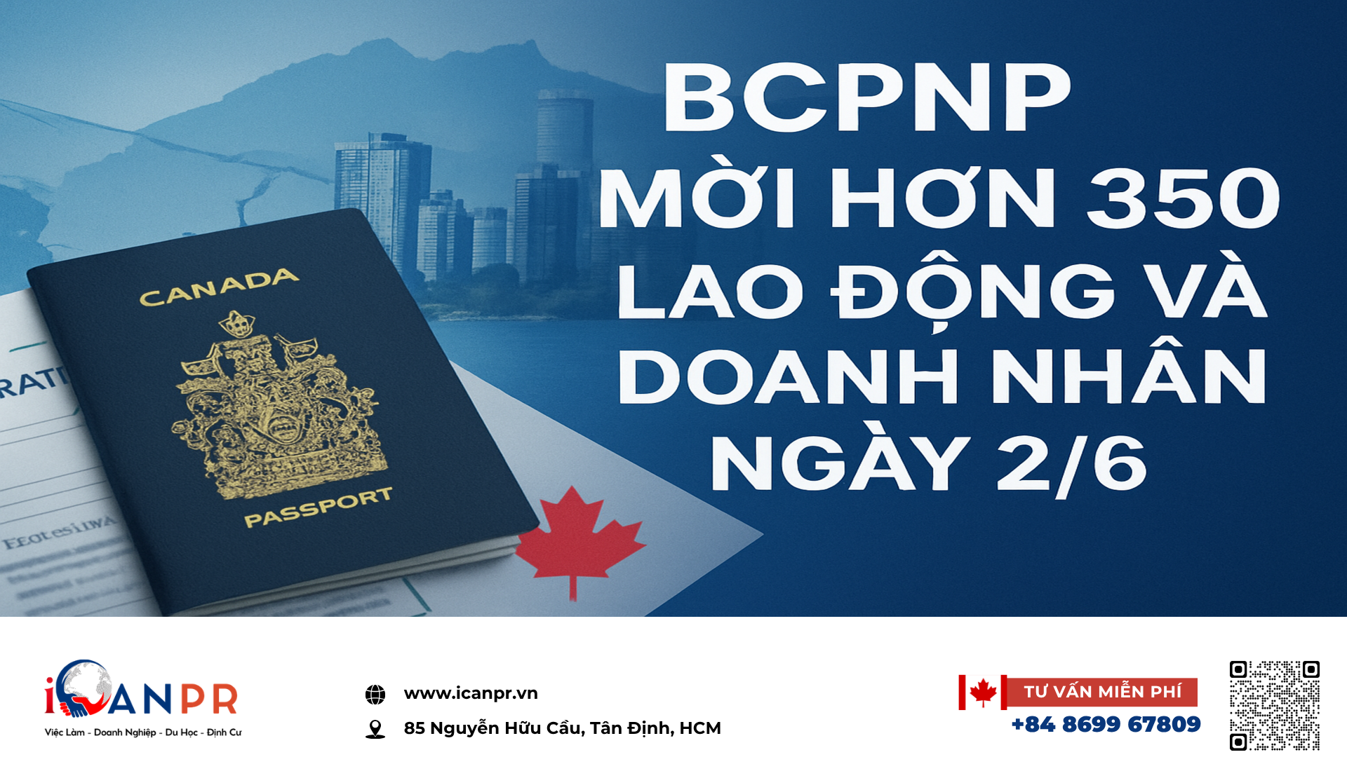 iCanPR - BCPNP mời hơn 350 lao động và doanh nhân ngày 2/6