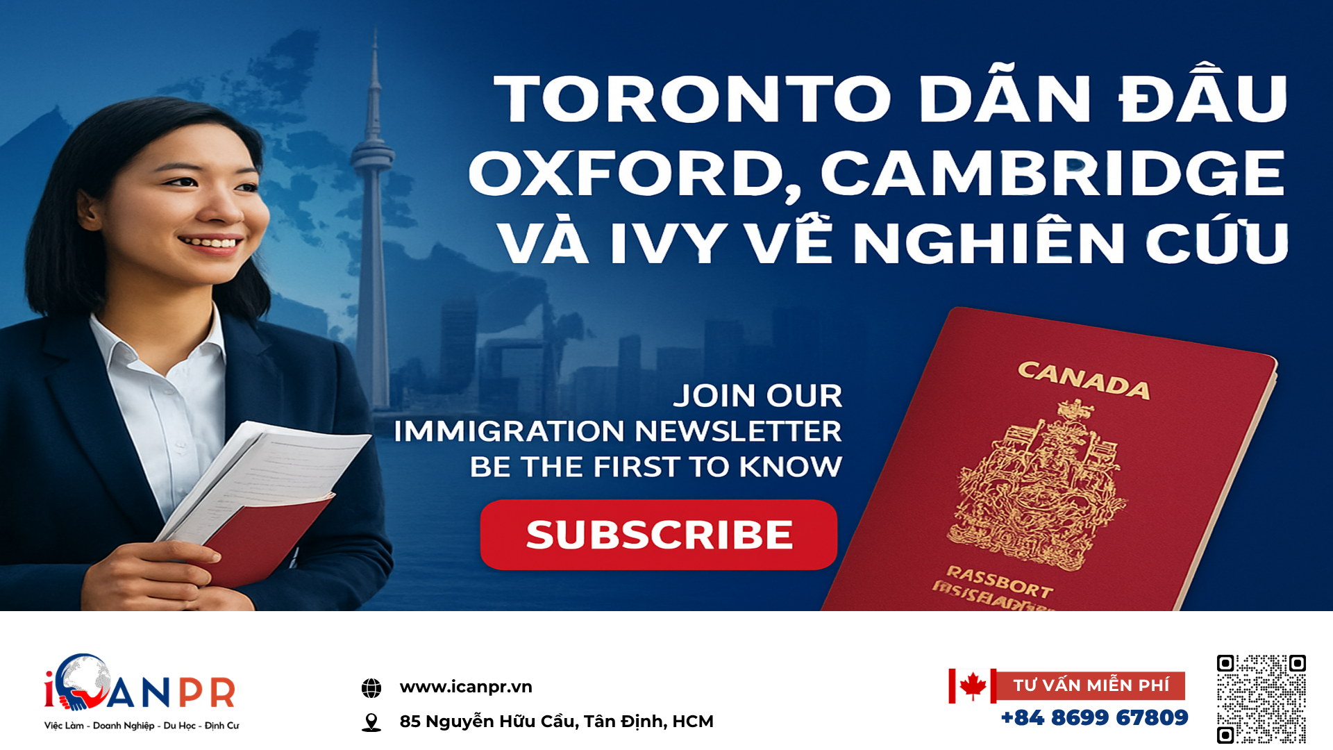 iCanPR - Toronto dẫn đầu Oxford, Cambridge và Ivy về nghiên cứu