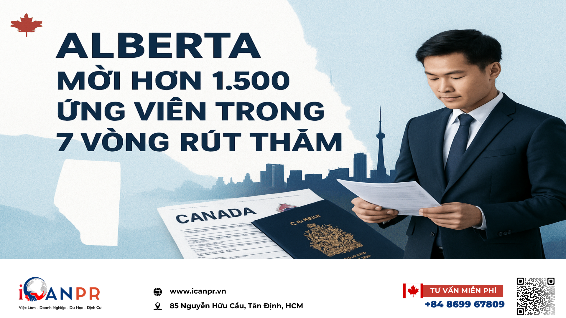 iCanPR - Alberta mời hơn 1.500 ứng viên trong 7 vòng rút thăm