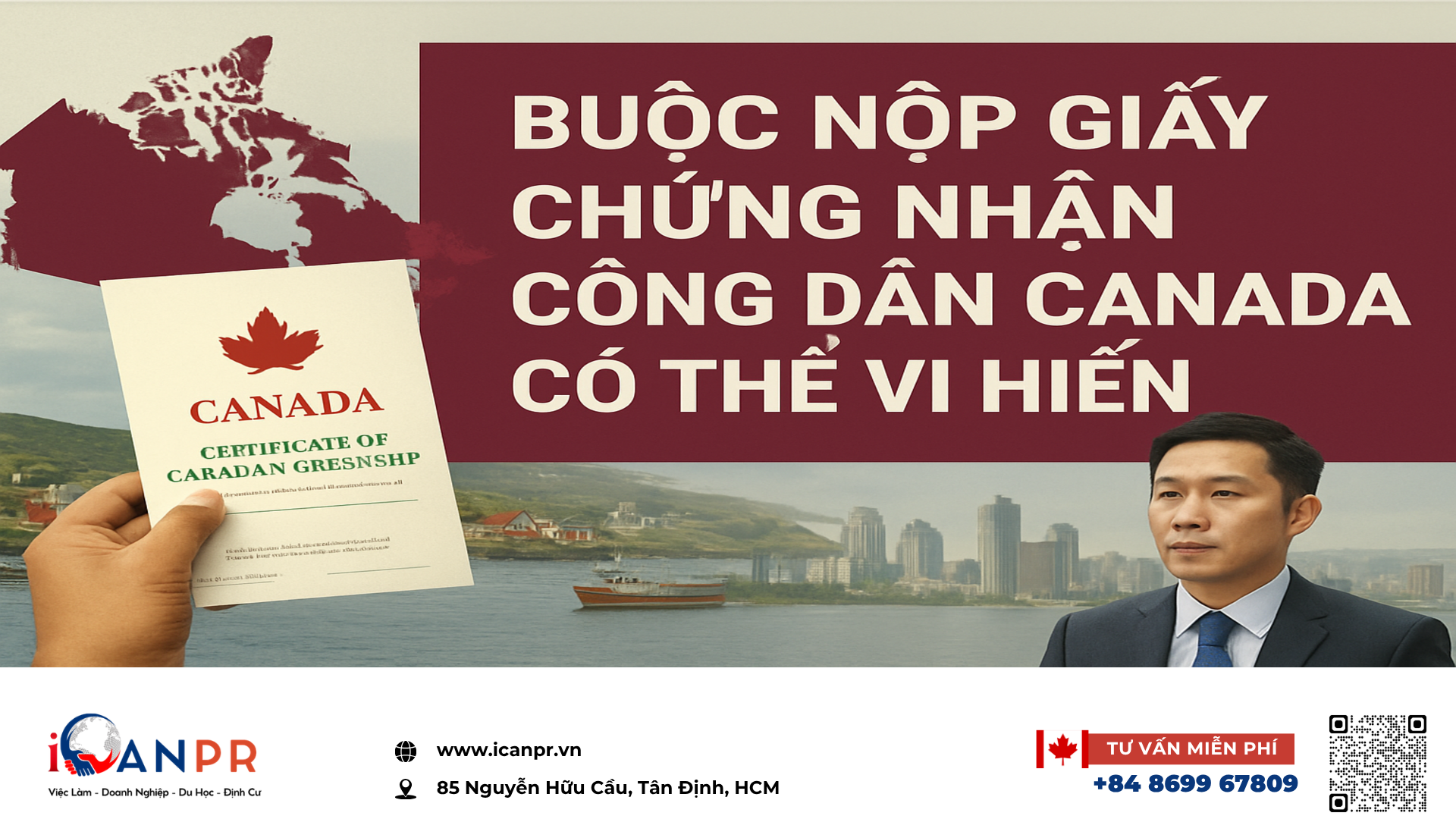 iCanPR - Buộc nộp giấy chứng nhận công dân Canada có thể vi hiến iCanPR - Buộc nộp giấy chứng nhận công dân Canada có thể vi hiến
