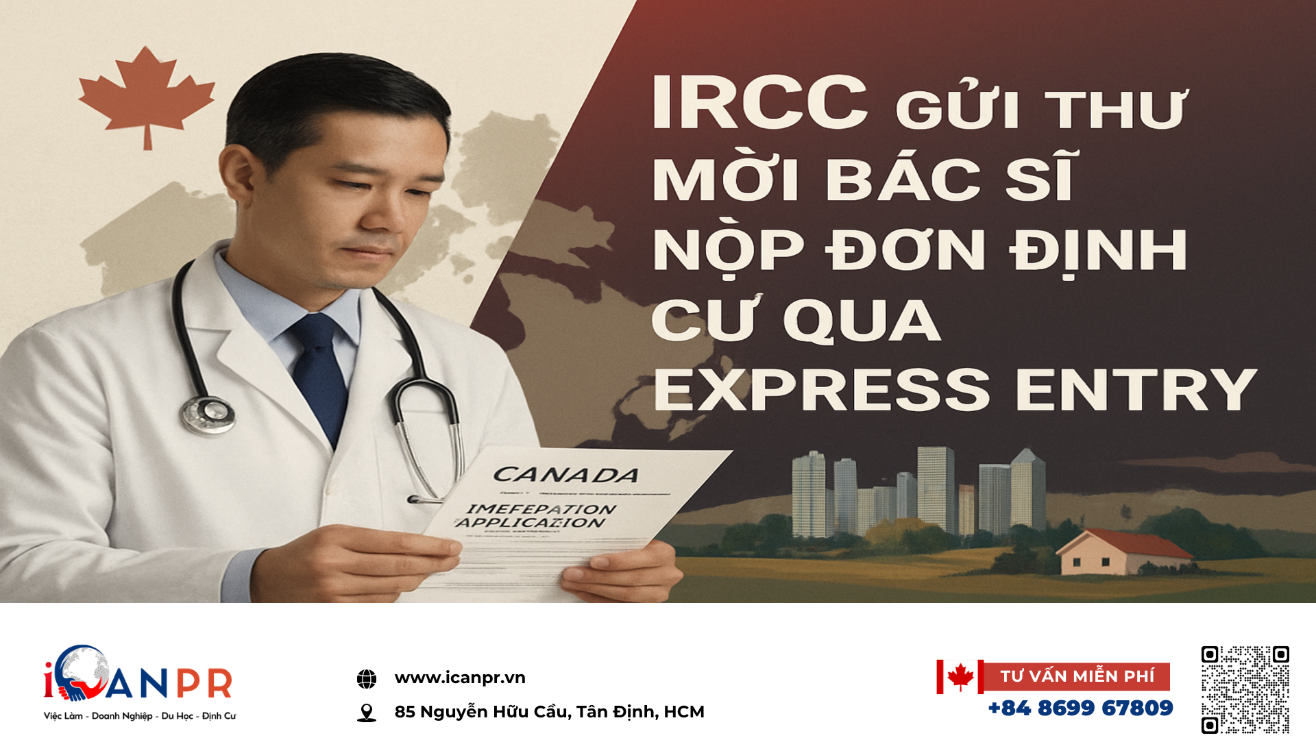 iCanPR - IRCC gửi thư mời bác sĩ nộp đơn định cư qua Express Entry