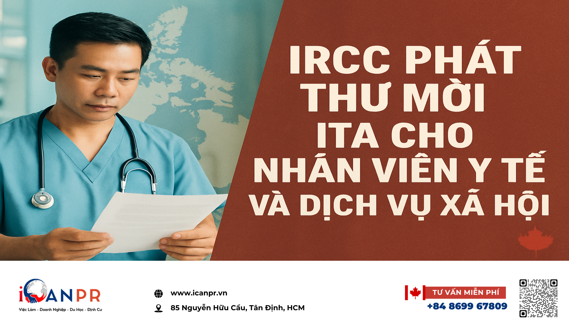 iCanPR - IRCC phát thư mời ITA cho nhân viên y tế và dịch vụ xã hội