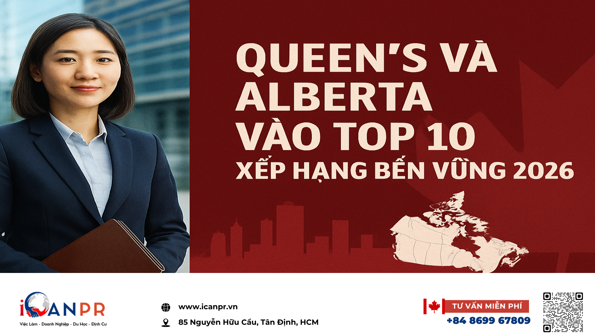 iCanPR - Queen's và Alberta vào top 10 xếp hạng bền vững 2026
