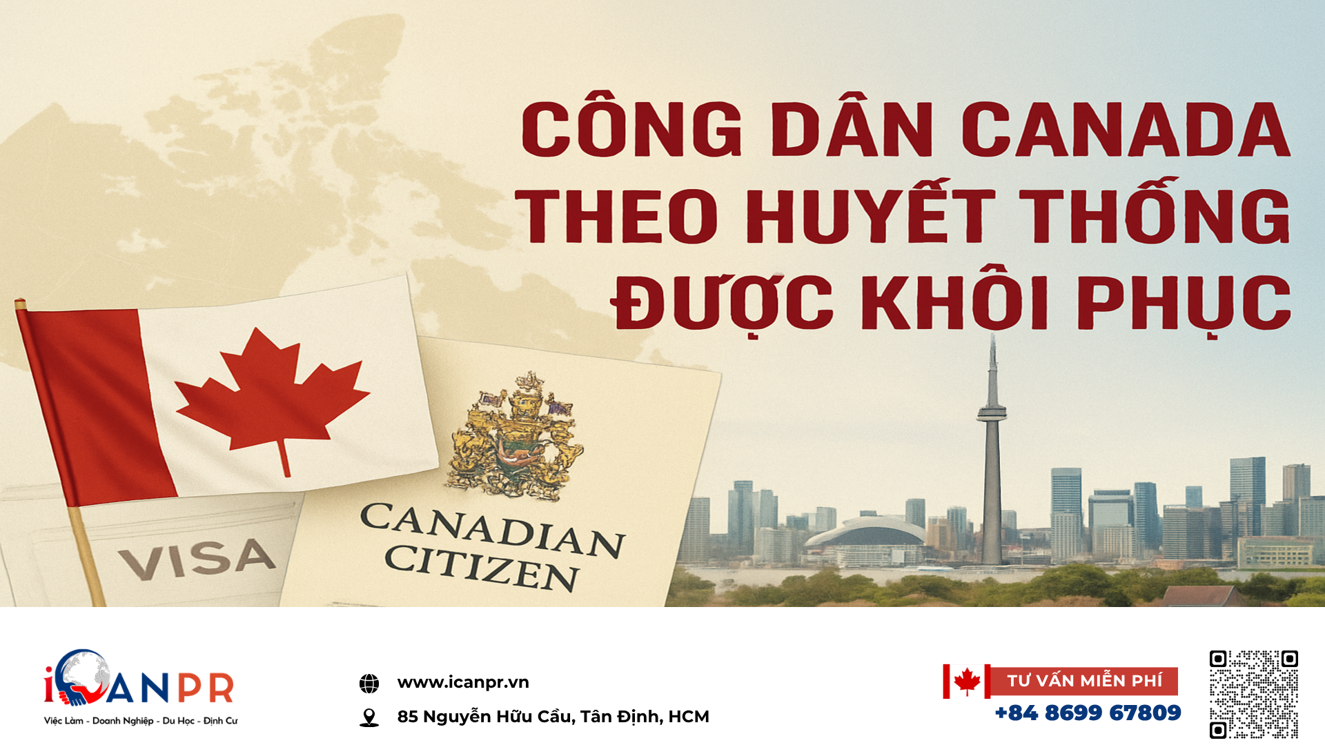 iCanPR - Công dân Canada theo huyết thống được khôi phục
