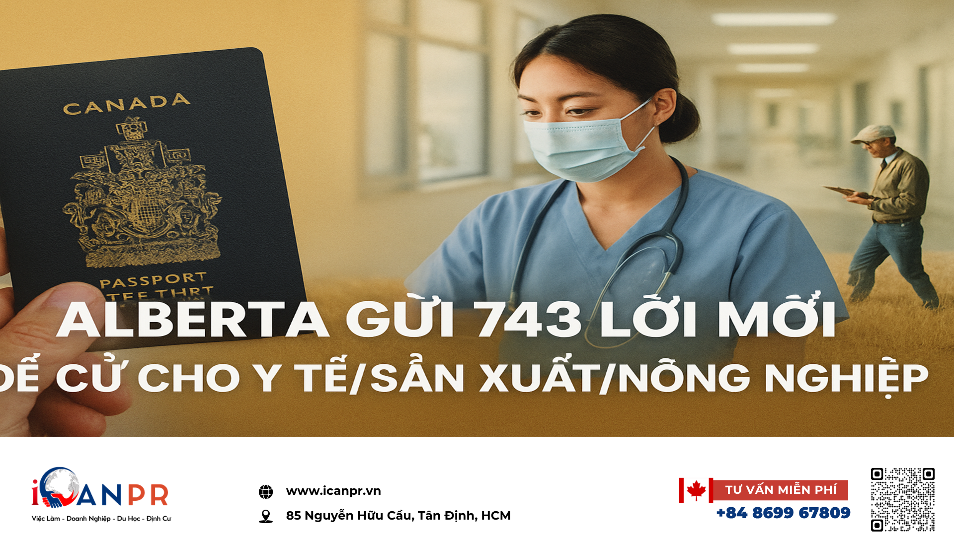 iCanPR - Alberta gửi 743 lời mời đề cử cho y tế/sản xuất/nông nghiệp