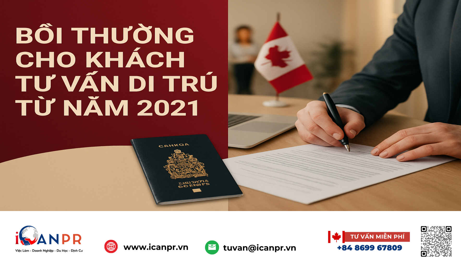 iCanPR - Bồi thường cho khách tư vấn di trú từ năm 2021 iCanPR - Bồi thường cho khách tư vấn di trú từ năm 2021