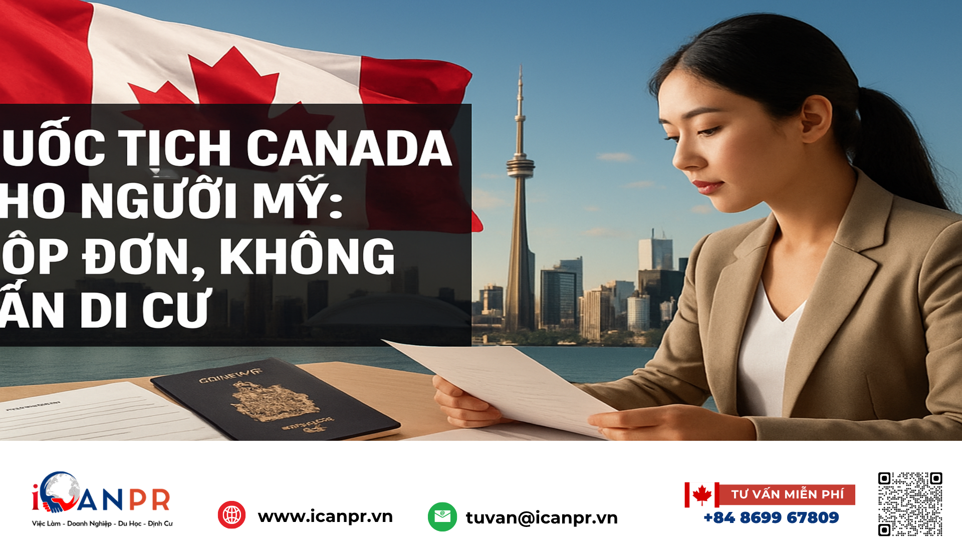 iCanPR - Quốc tịch Canada cho người Mỹ: nộp đơn, không cần di cư