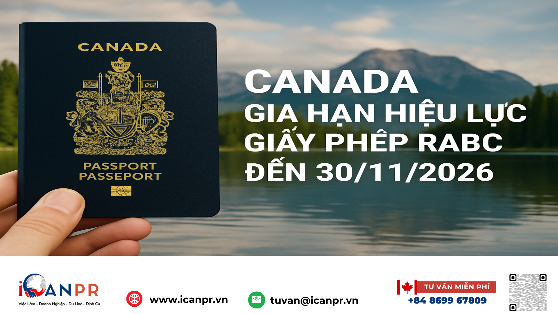 iCanPR - Canada gia hạn hiệu lực giấy phép RABC đến 30/11/2026