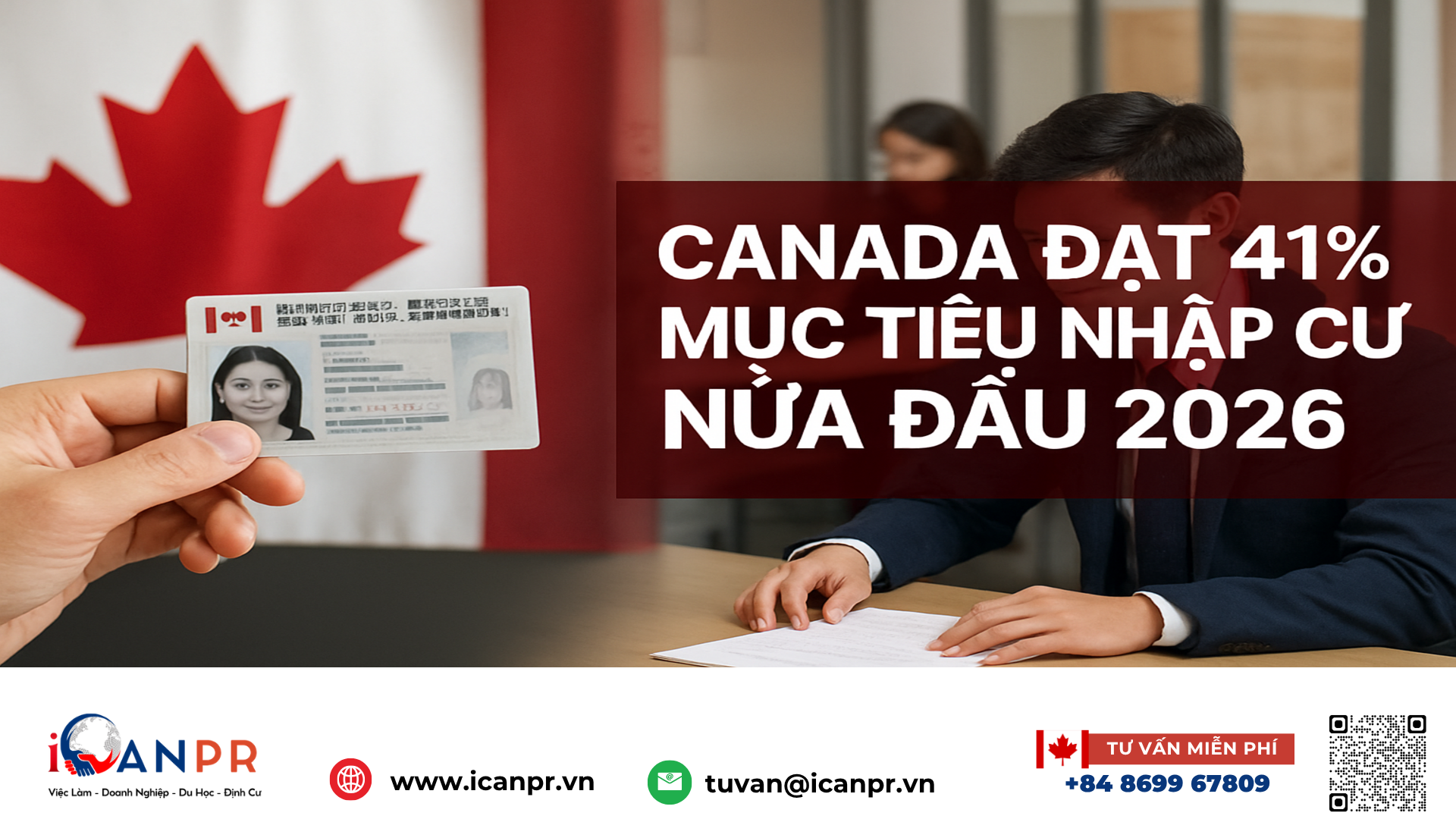 iCanPR - Canada đạt 41% mục tiêu nhập cư nửa đầu 2026 iCanPR - Canada đạt 41% mục tiêu nhập cư nửa đầu 2026
