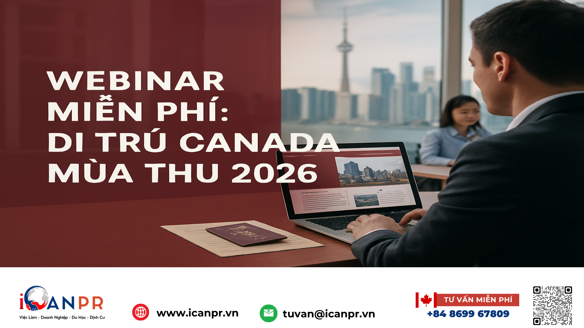 iCanPR - Webinar miễn phí: Di trú Canada mùa thu 2026