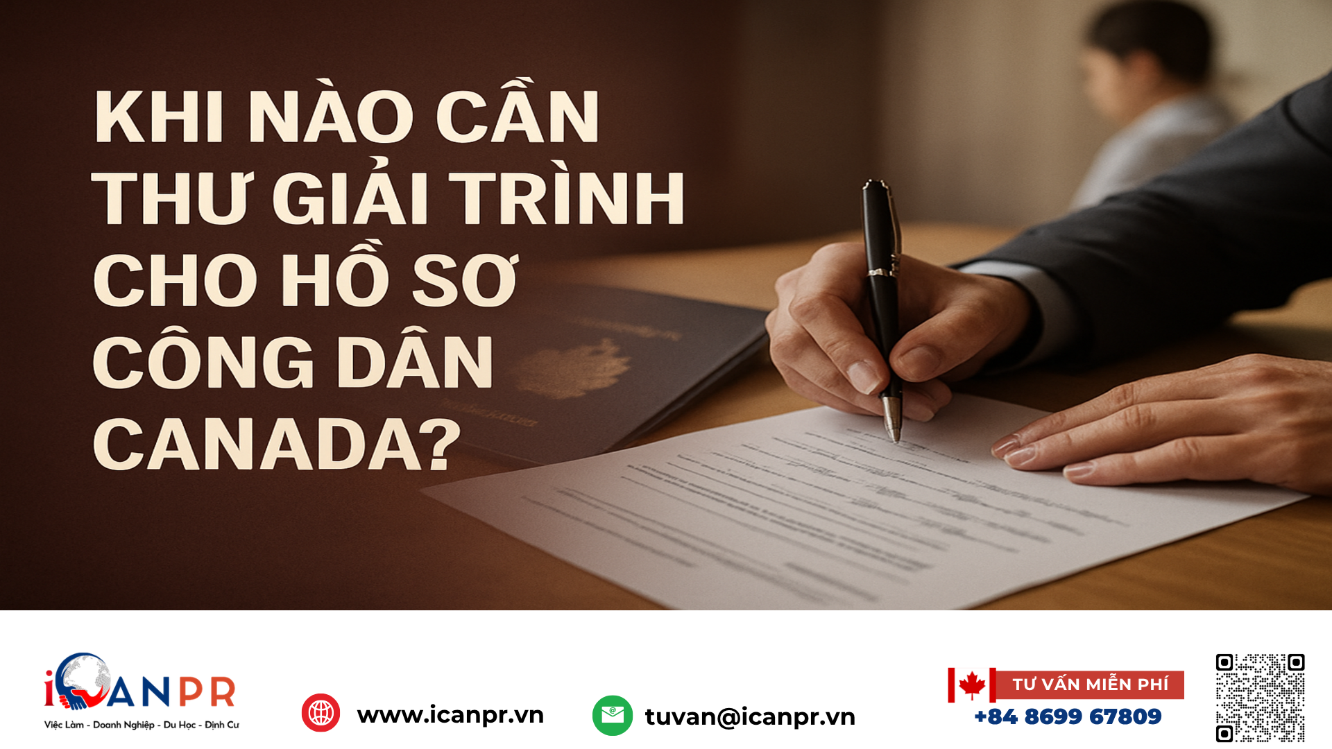 iCanPR - Khi nào cần thư giải trình cho hồ sơ công dân Canada?