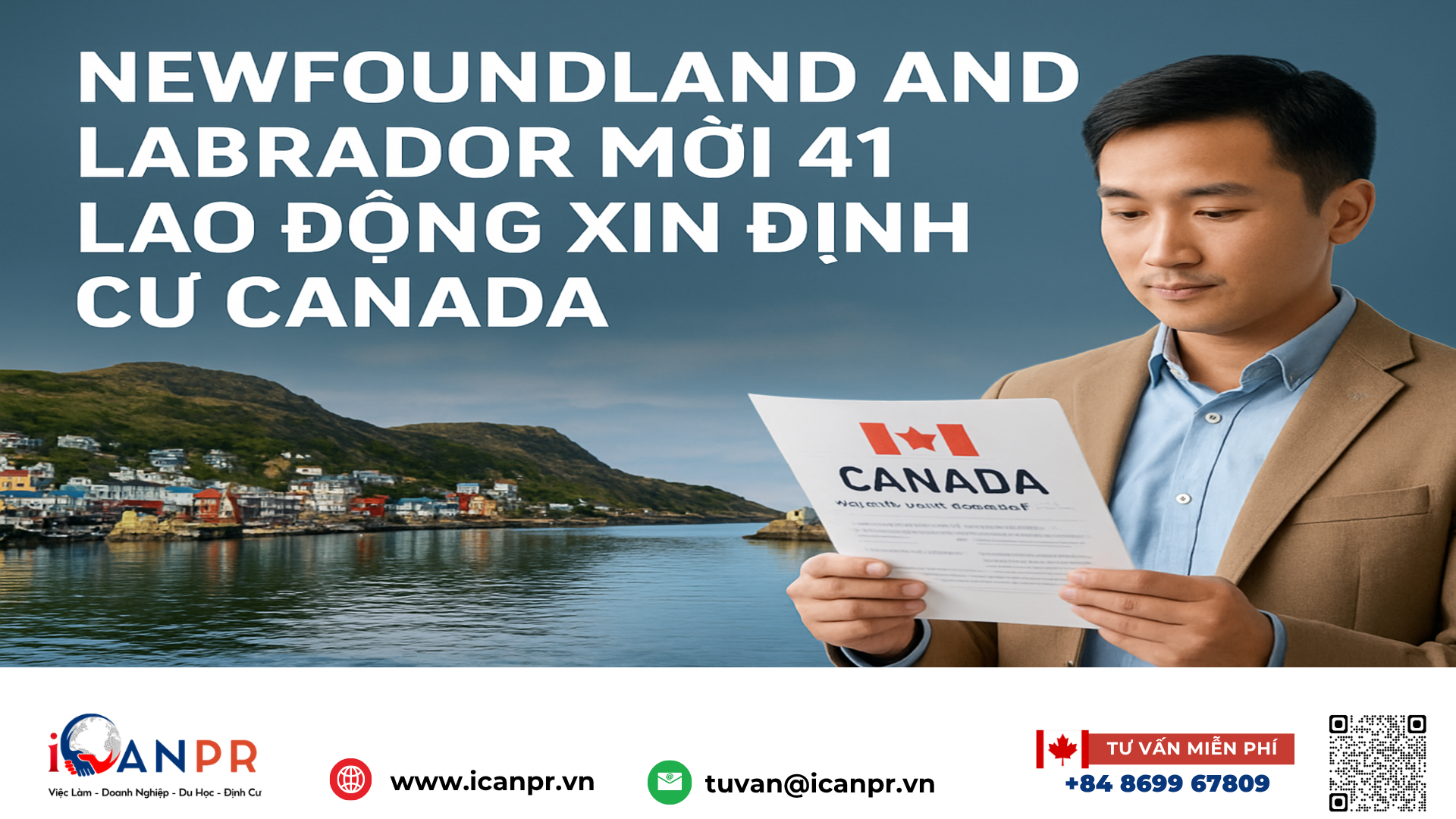 iCanPR - Newfoundland and Labrador mời 41 lao động xin định cư Canada iCanPR - Newfoundland and Labrador mời 41 lao động xin định cư Canada