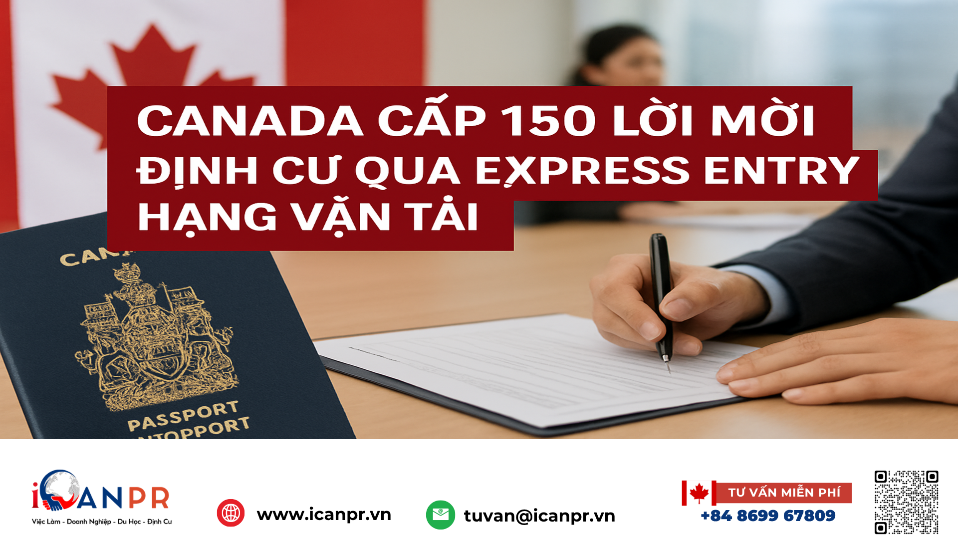 iCanPR - Canada cấp 150 lời mời định cư qua Express Entry hạng Vận tải